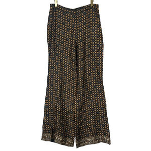 SANDRO Andy Women's  40(US 8) Trouser Pants Viscose Side Zipper Star Logo Print